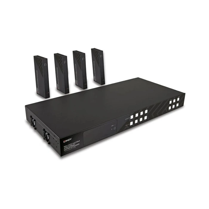 Lindy 150m Cat.6 4x4 HDMI 4K60 HDBaseT Matrix Extender