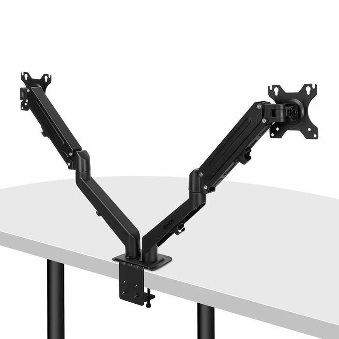 LINDY Dual Mount Desktop Gas Spring Monitor Arm - Black