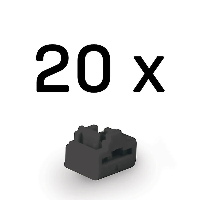 LINDY Κλείστρα Θύρας RJ45, Μαύρο, 20 τεμάχια