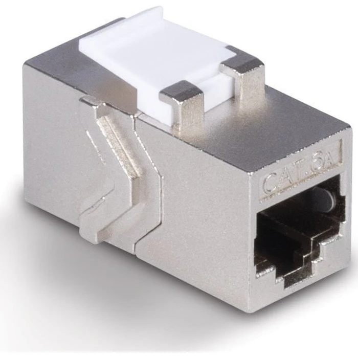 Lindy Single RJ45 Keystone Module Cat6a Silver (60188)