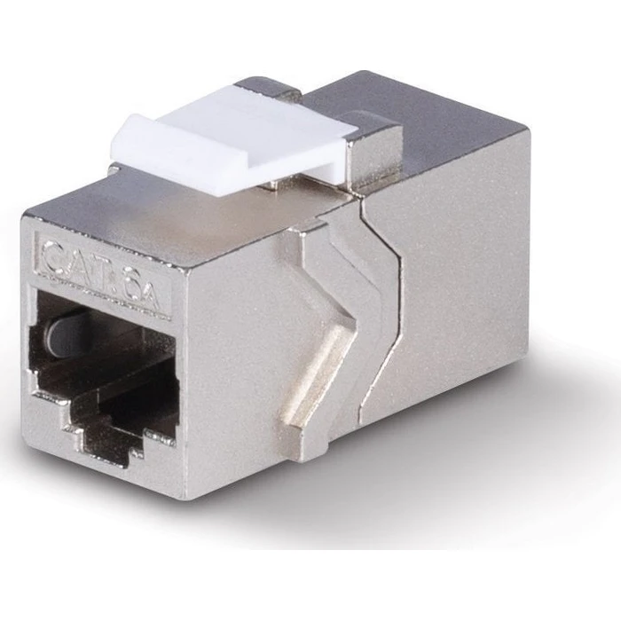 Lindy Single RJ45 Keystone Module Cat6a Silver (60188)