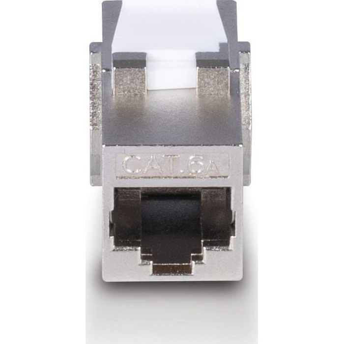 Lindy Single RJ45 Keystone Module Cat6a Silver (60188)