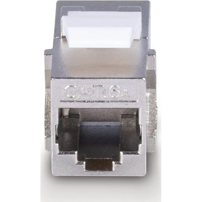 Lindy Single RJ45 Keystone Module Cat6a Silver (60188)