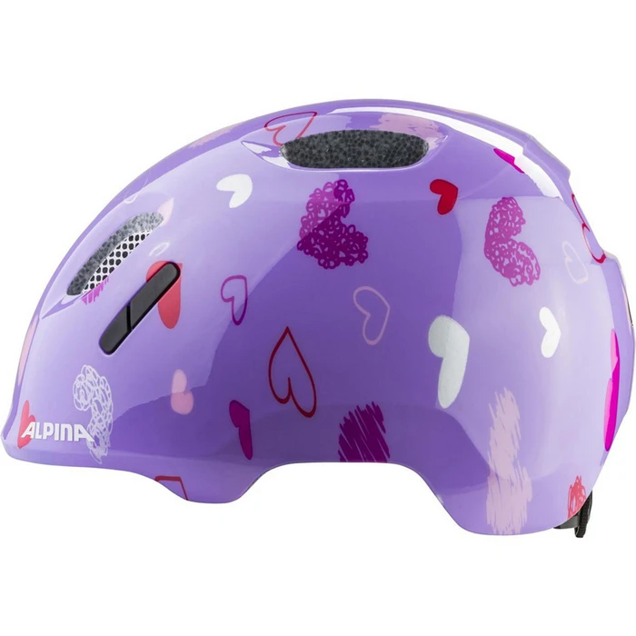 Alpina A9808231 Kids City Bike Helmet - Purple (49-54 cm)