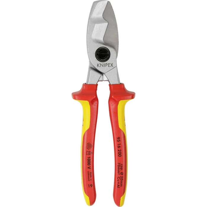 Knipex Κόφτης Καλωδίων Πλάγιος Ηλεκτρολόγου 200 mm (95 16 200)