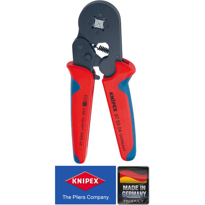 Knipex Αυτορυθμιζόμενη Πρέσα Ακροδεκτών (Μήκος 180 mm) 97 53 04
