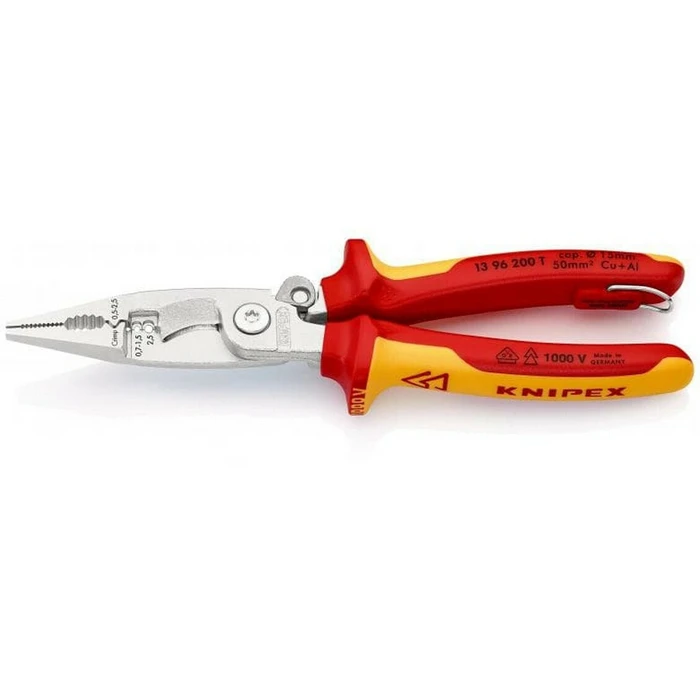 Knipex Πένσα Απογύμνωσης Καλωδίων με Κόφτη 200 mm 1000V (13 96 200 T)