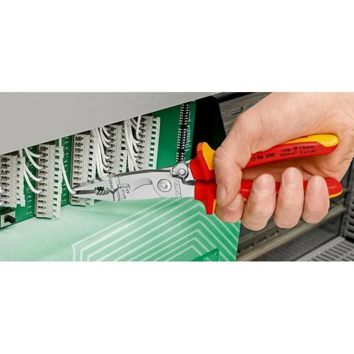 Knipex Πένσα Απογύμνωσης Καλωδίων με Κόφτη 200 mm 1000V (13 96 200 T)
