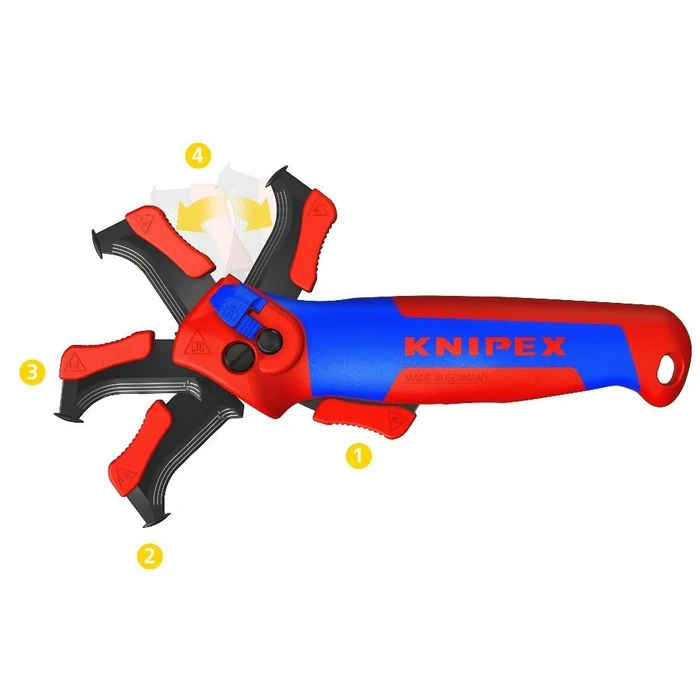 Knipex Ξύστρα Απογύμνωσης Ομοαξονικών Καλωδίων 146 mm (16 50 145 SB)
