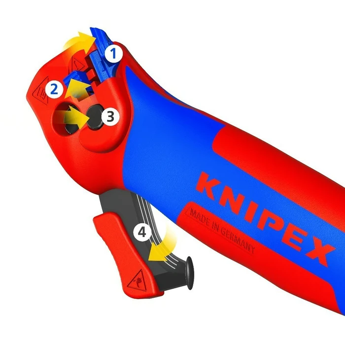Knipex Ξύστρα Απογύμνωσης Ομοαξονικών Καλωδίων 146 mm (16 50 145 SB)