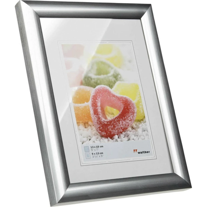 Κορνίζα τοίχου Walther Trendstyle Silver 13x18 Resin KP318S