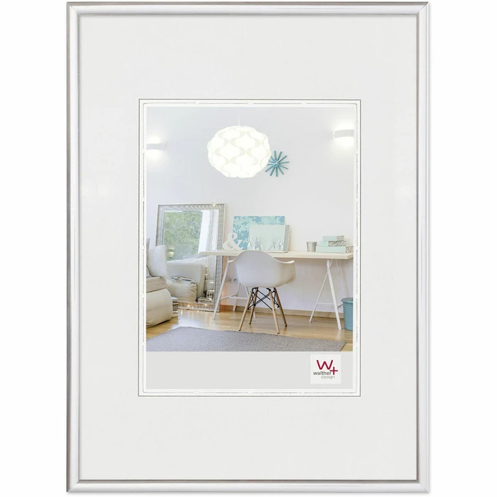 Κορνίζα τοίχου Walther New Lifestyle 13x18 Resin Silver KV318S