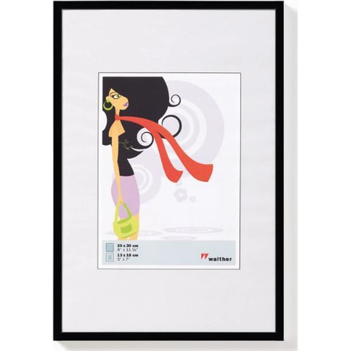 Walther Design Κορνίζα Τοίχου New Lifestyle 15x20 Resin Μαύρη KV520B
