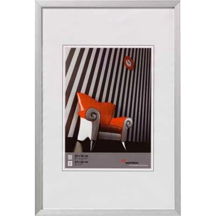 Κορνίζα Τοίχου Walther Chair 13x18 Aluminum Silver AJ318S