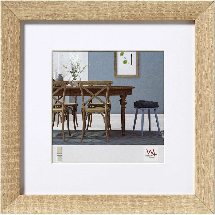 Κορνίζες τοίχου Walther Fiorito light oak 30x30 Wood incl. Passepartout EF330E