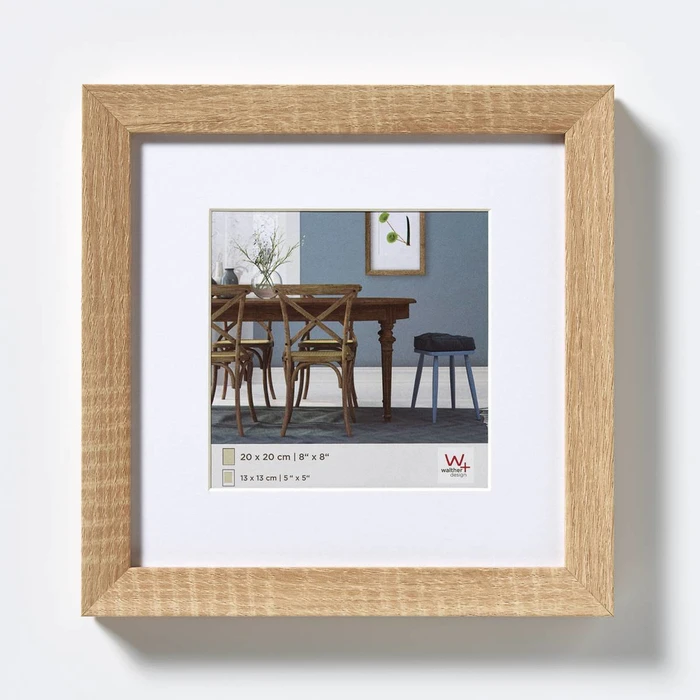 Κορνίζες τοίχου Walther Fiorito light oak 30x30 Wood incl. Passepartout EF330E