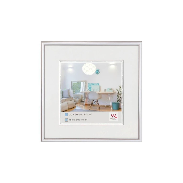 Κορνίζα Τοίχου Walther New Lifestyle 20x20 Resin Silver KV220S