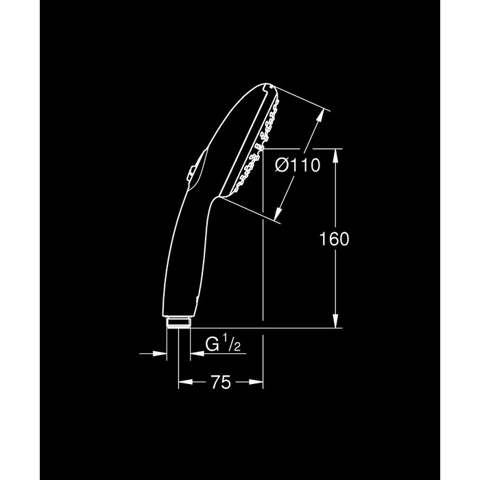 Grohe Tempesta 110 Κεφαλή Ντους Χειρός 2 Είδη Ψεκασμού