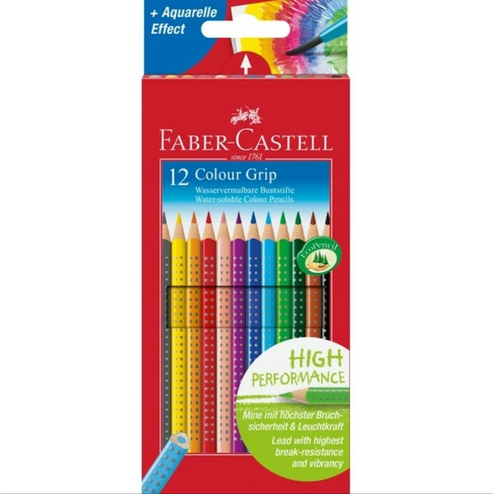 Faber Castell Colour Grip Coloured Pencils 12 Pack