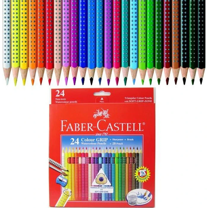 Faber Castell Colour Grip Coloured Pencils Set of 24