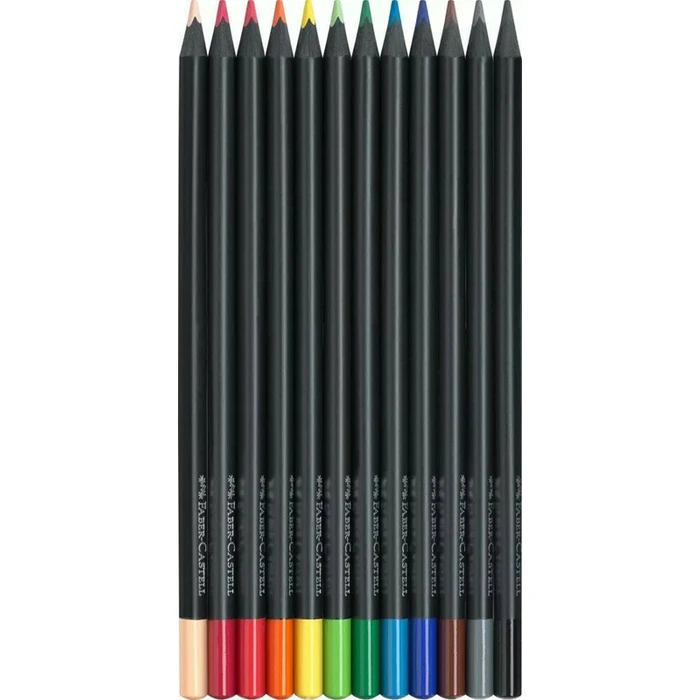 Faber Castell Coloured Pencils Black Edition 12 Pack
