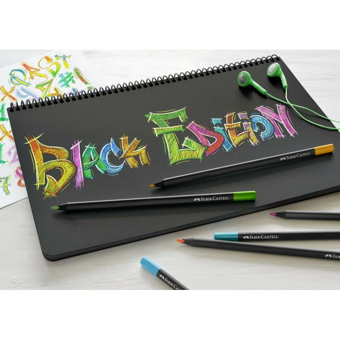 Faber Castell Coloured Pencils Black Edition 12 Pack