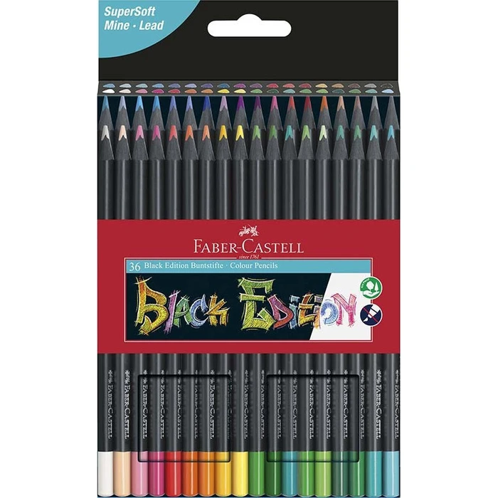 Faber Castell Colored Pencils Black Edition Set of 24
