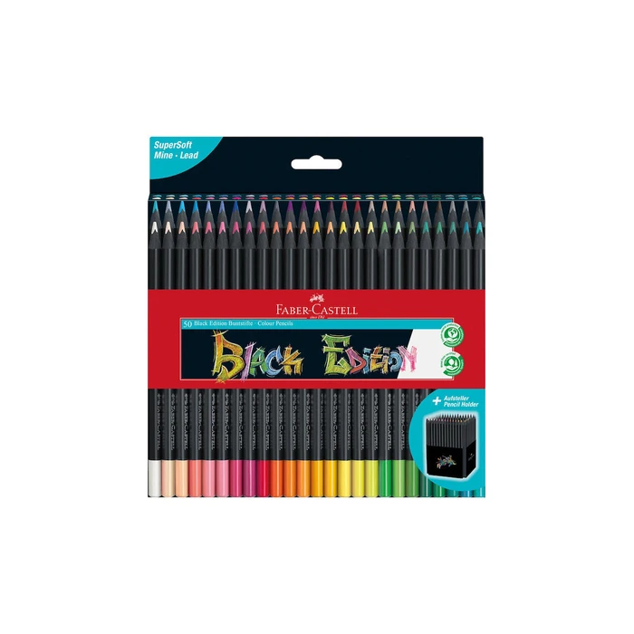 Faber Castell Coloured Pencils Black Edition 50 Pieces