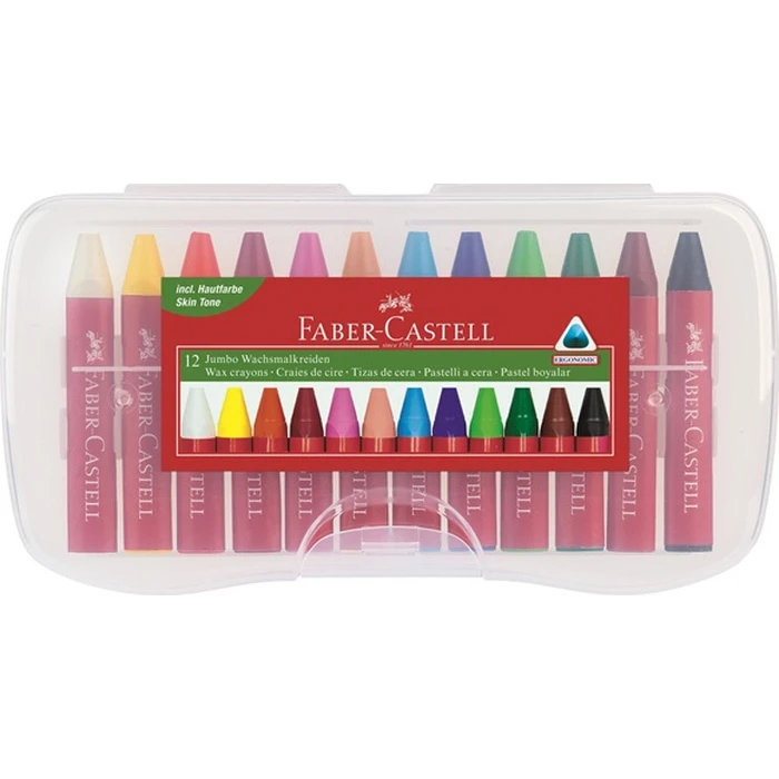 FABER-CASTELL Κηρομπογιές Jumbo 12τμχ