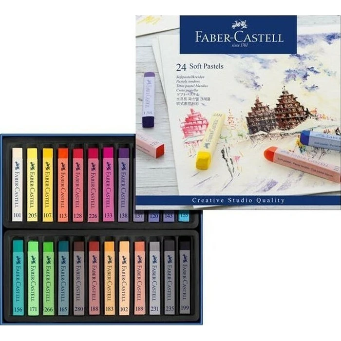 Faber-Castell Σετ Μαλακά Παστέλ 24τμχ (Soft Pastels)