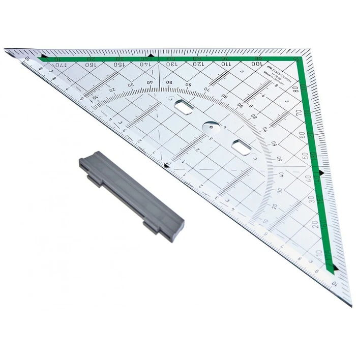 FABER-CASTELL Μεγάλο γεωμετρικό τρίγωνο με λαβή 20 cm (μοντέλο 177090)