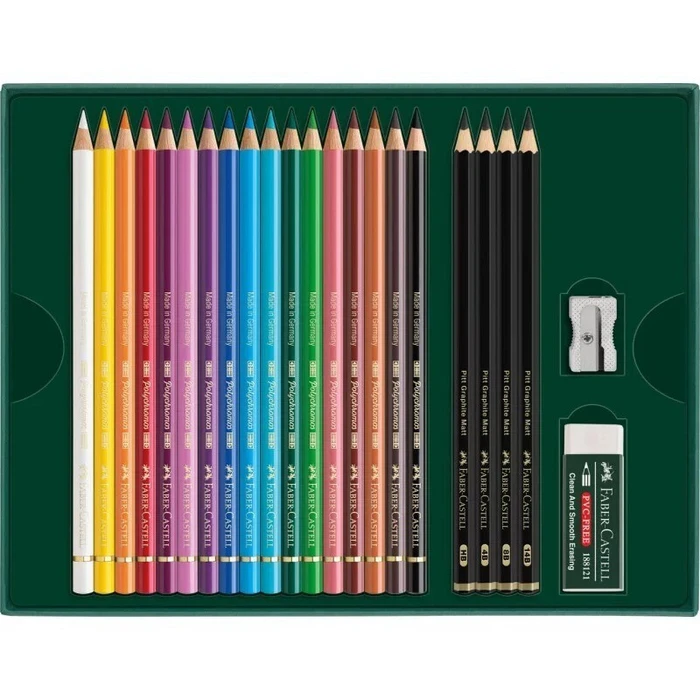 Faber Castell Artist Pencil Set FC210052 Polychromos and Pitt Graphite Matte