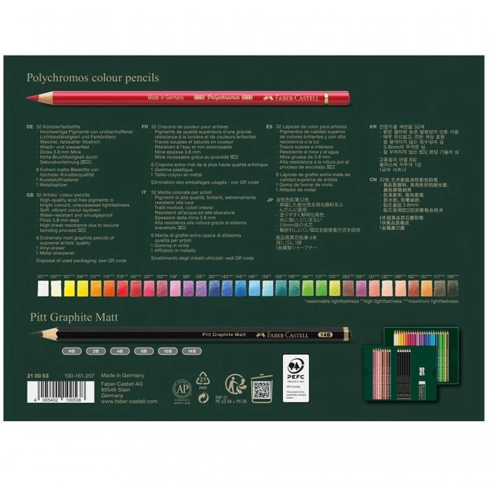 Drawing Set Faber Castell Polychromos Pitt Graphite Matt