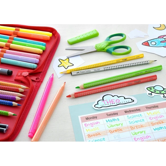 Faber-Castell Jumbo Grip Χρωματιστά Μολύβια, Σετ 10 τεμ.