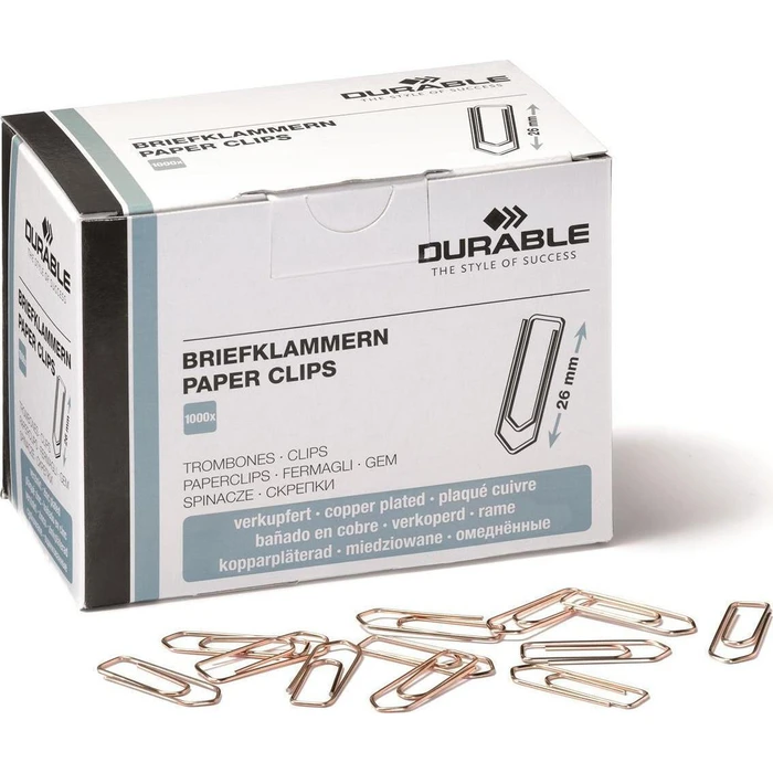 DURABLE Συνδετήρες 26 mm, 1000 τεμ. (επικαλυμμένοι με χαλκό)