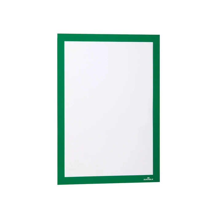DURABLE Duraframe αυτοκόλλητο πλαίσιο πληροφοριών A4 2 τεμ. πράσινο