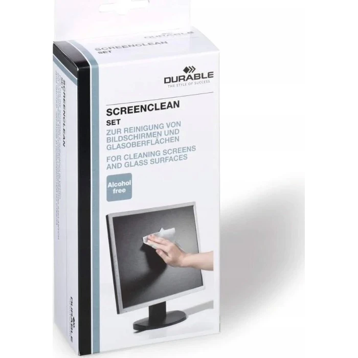 DURABLE SCREENCLEAN SET - Screen Cleaner Set (spray and microfiber cloth)