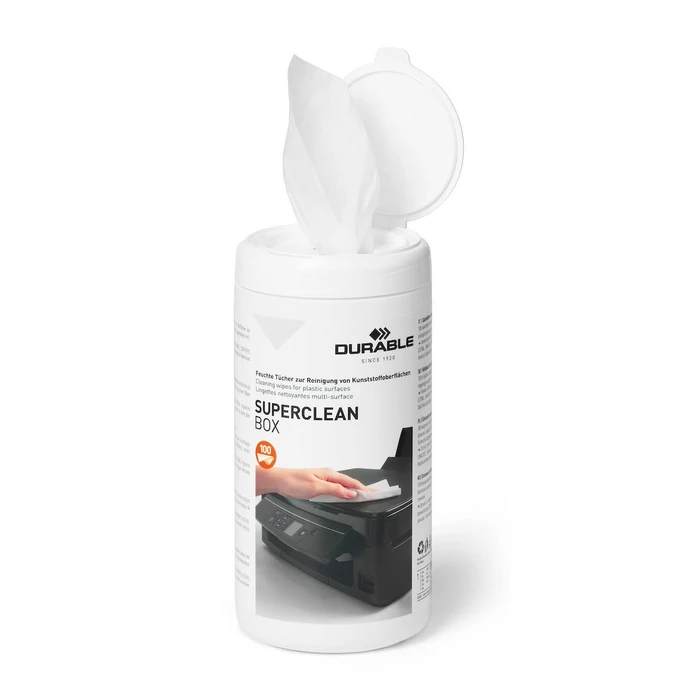 DURABLE Supercleanbox Cleaning Wipes 100 pcs (dispenser box)