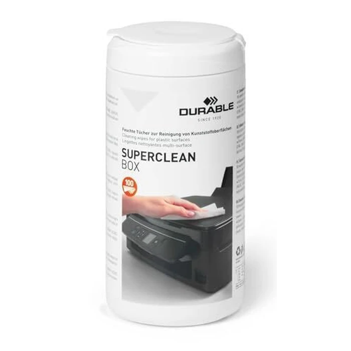DURABLE Supercleanbox Cleaning Wipes 100 pcs (dispenser box)