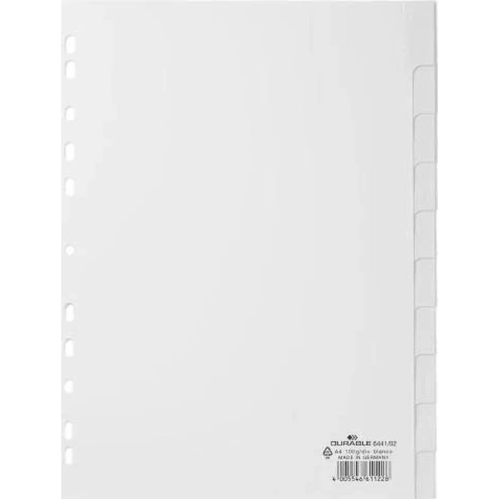 DURABLE Διαχωριστές PP (blanko) 10-τεμ., γκρι