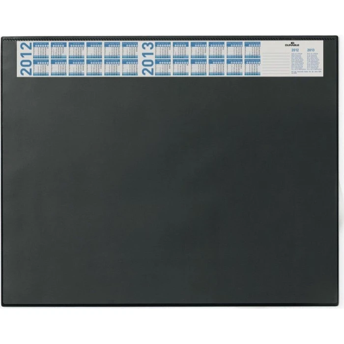 DURABLE Desk Pad (Full-View) with Calendar 65 x 52 cm, Black