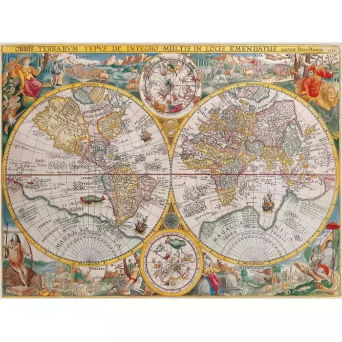 Ravensburger Παζλ World Map 1594 1500 τεμάχια