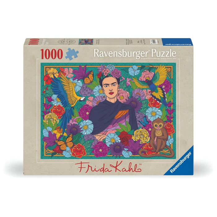Ravensburger Puzzle Frida Kahlo's Paradise Parrot Monkey and Blooms 1000pcs