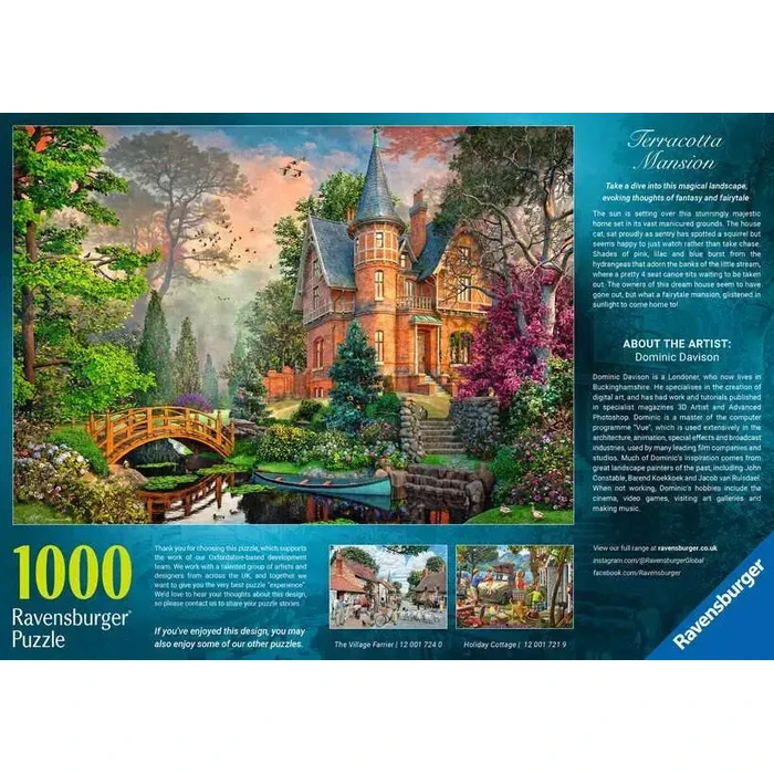 Ravensburger Puzzle Terracotta Mansion 1000 Pieces