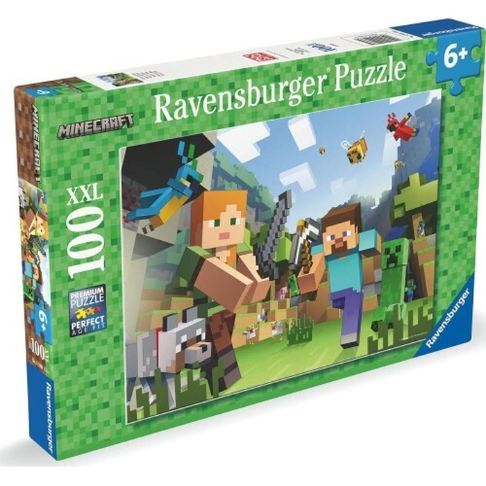 Ravensburger Puzzle Minecraft Steve and Alex 100 XXL Τεμάχια