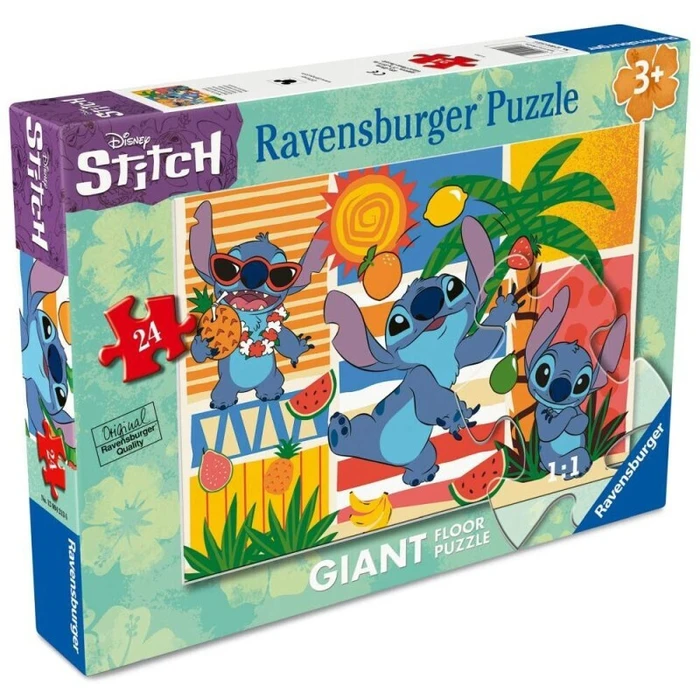 Ravensburger Πάζλ Disney Stitch on Vacation Giant Floor Puzzle 24 τεμαχίων