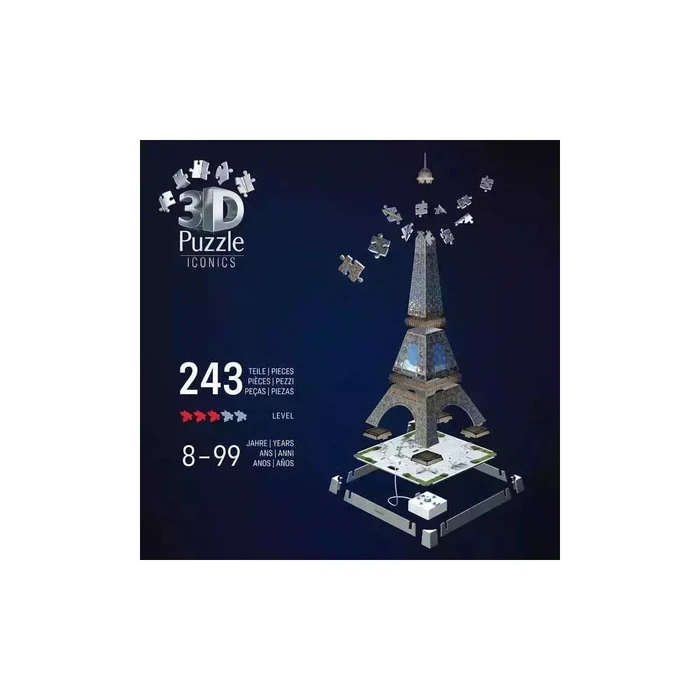 Ravensburger Παζλ 3D Eiffel Tower Night Edition 216 τεμαχίων