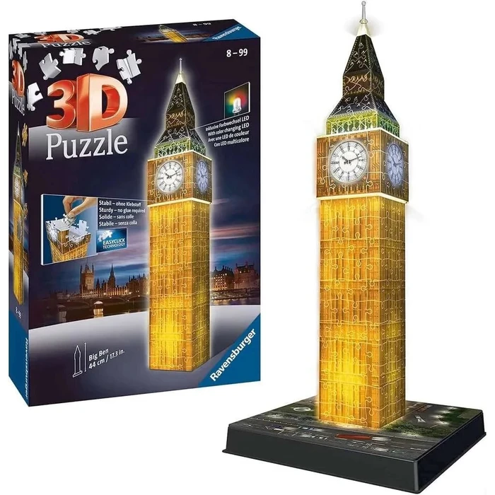 Ravensburger Παζλ 3D Big Ben Night Edition 216 τεμαχίων