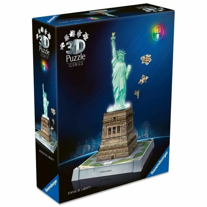 Ravensburger 3D Παζλ ʼγαλμα της Ελευθερίας Night Edition 108 τεμάχια