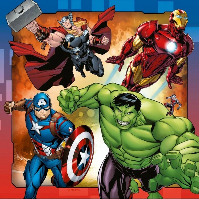 Ravensburger Puzzle Marvel The Mighty Avengers 3x49pcs 8040